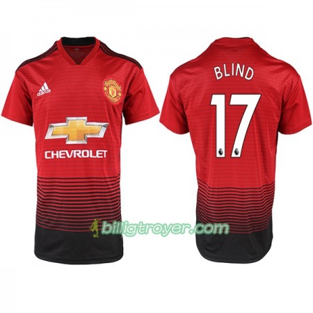 Billige Fotballdrakter Manchester United BLIND 17 Hjemmedraktsett 2018/19 Kortermet